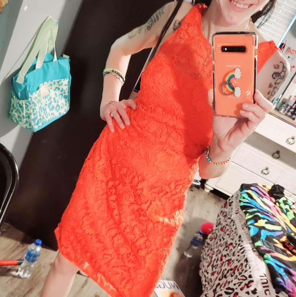 J. Crew dress sz 2.lace!WORN 1x to fancy ppl thin